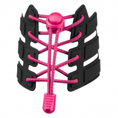 Reflective Elastic Shoe Laces (dark pink)